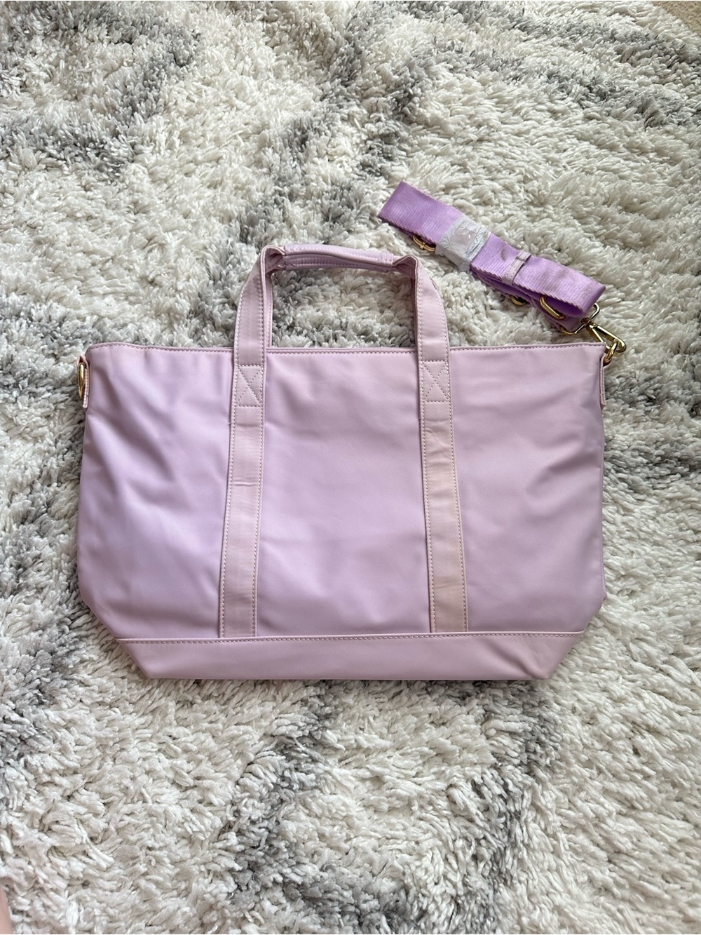Stoney Clover Lane mini  Tote Bag purple Grape (lilac/lavender pastel color)